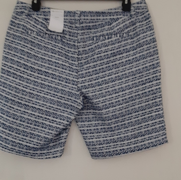 Liz Claiborn navy summer Tapestry shorts sz 14 - Picture 5 of 8